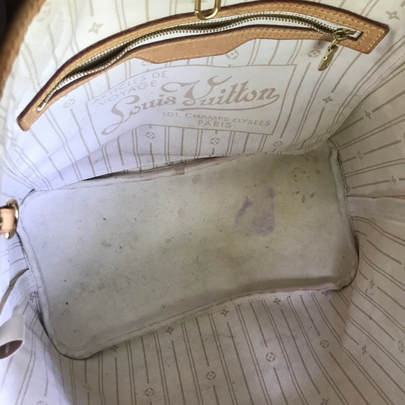 SOLD Louis Vuitton Neverfull MM Damier Azur - Picture 3 of 8